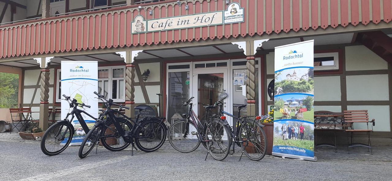 Hotel Café im Hof Streufdorf Esterno foto