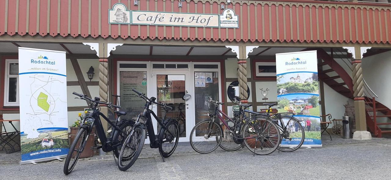Hotel Café im Hof Streufdorf Esterno foto