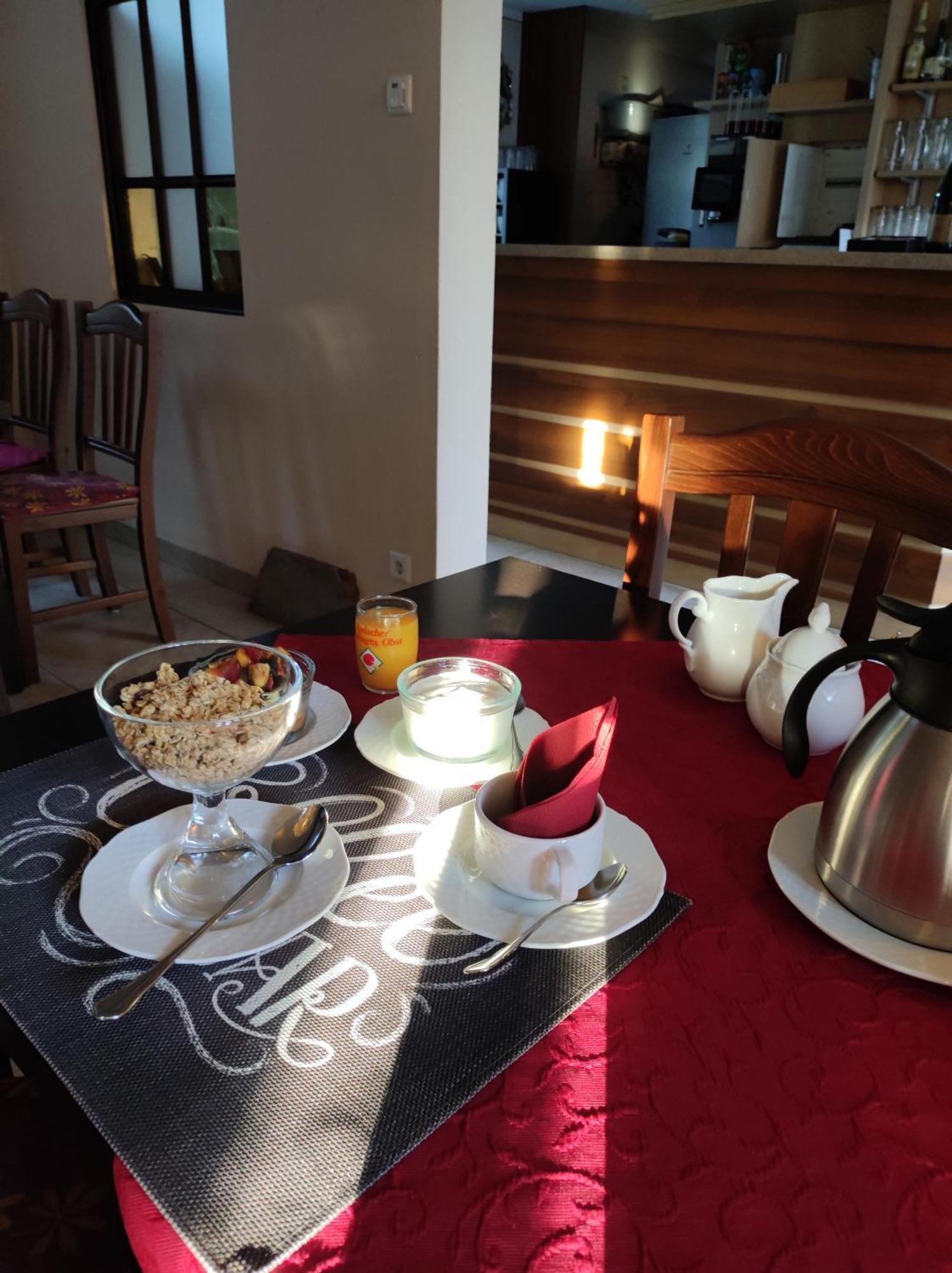 Hotel Café im Hof Streufdorf Esterno foto