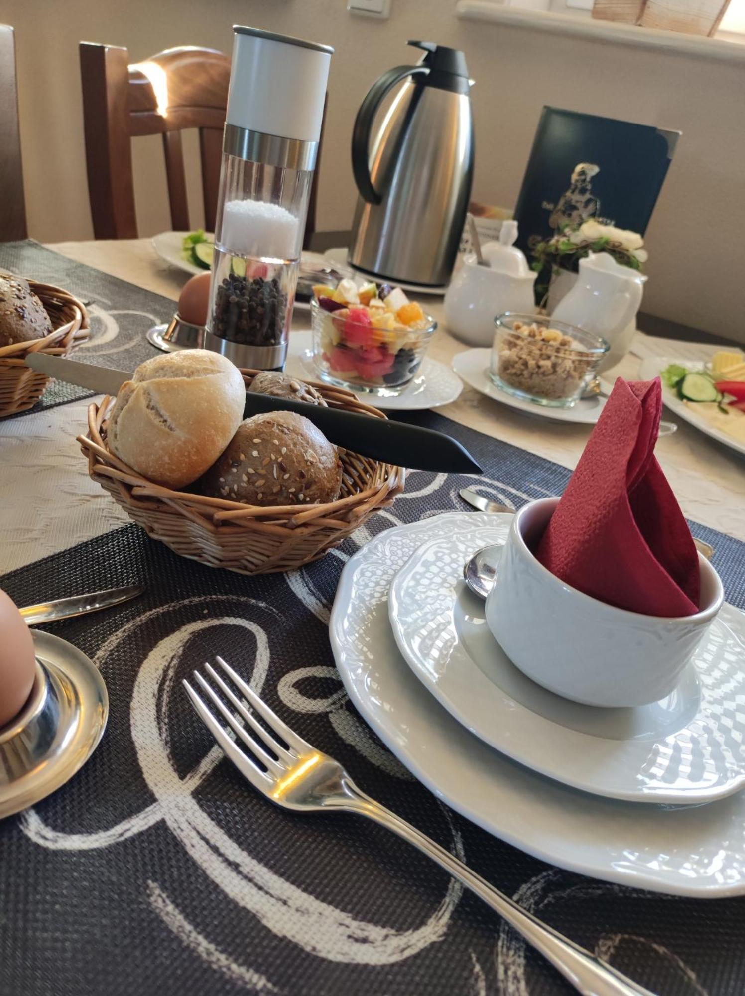 Hotel Café im Hof Streufdorf Esterno foto