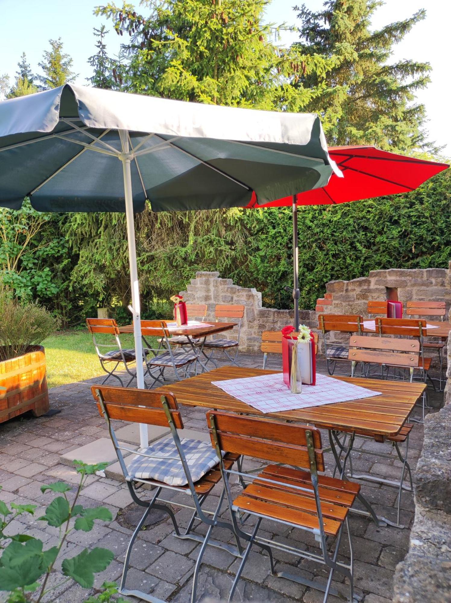 Hotel Café im Hof Streufdorf Esterno foto