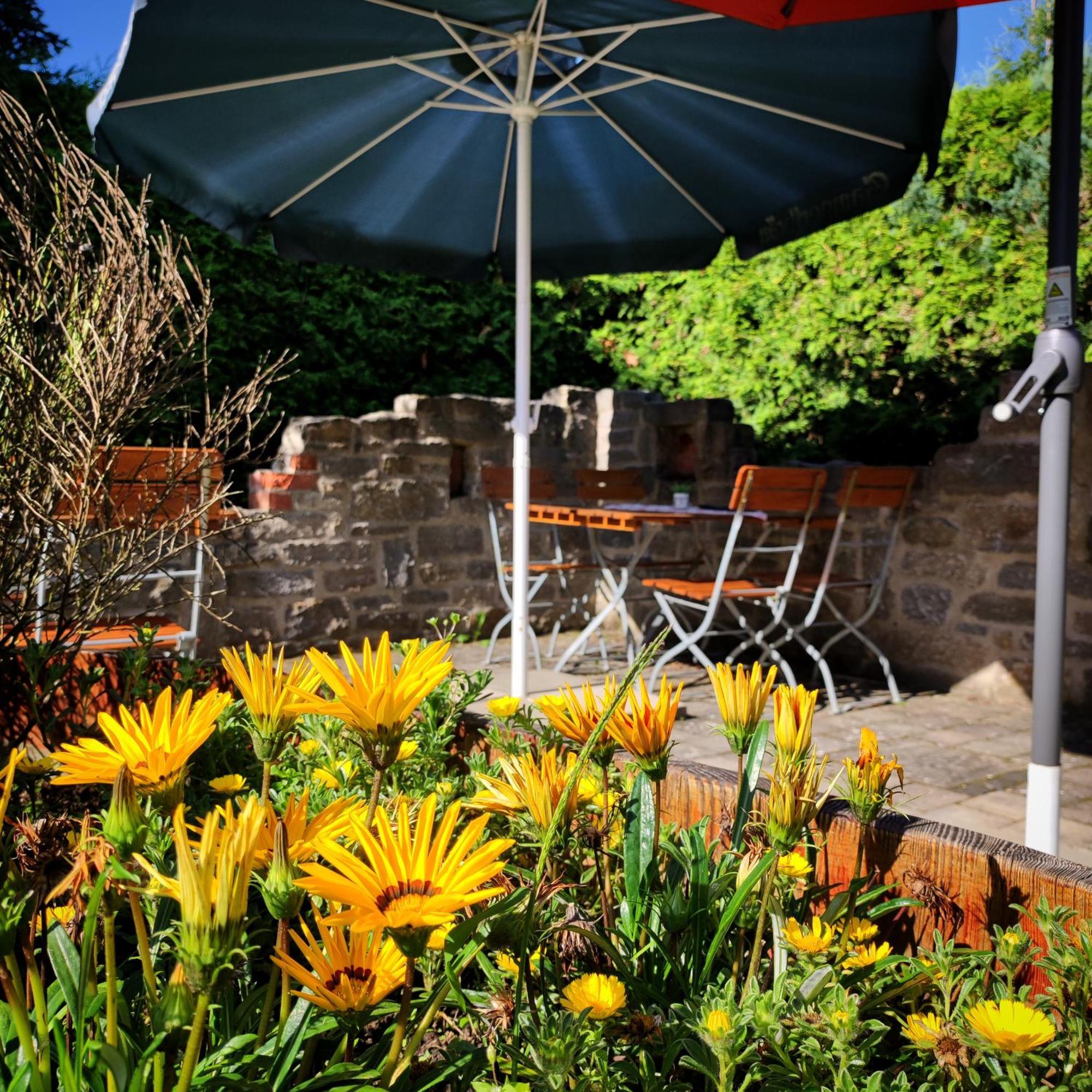 Hotel Café im Hof Streufdorf Esterno foto