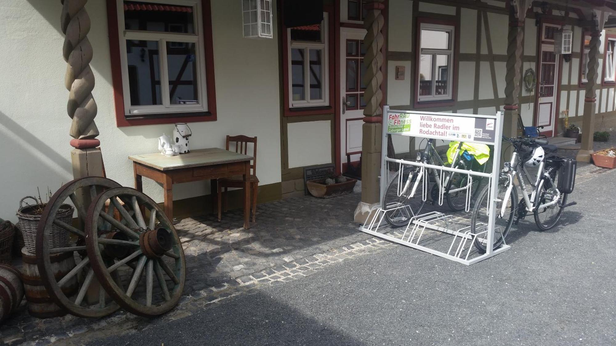 Hotel Café im Hof Streufdorf Esterno foto