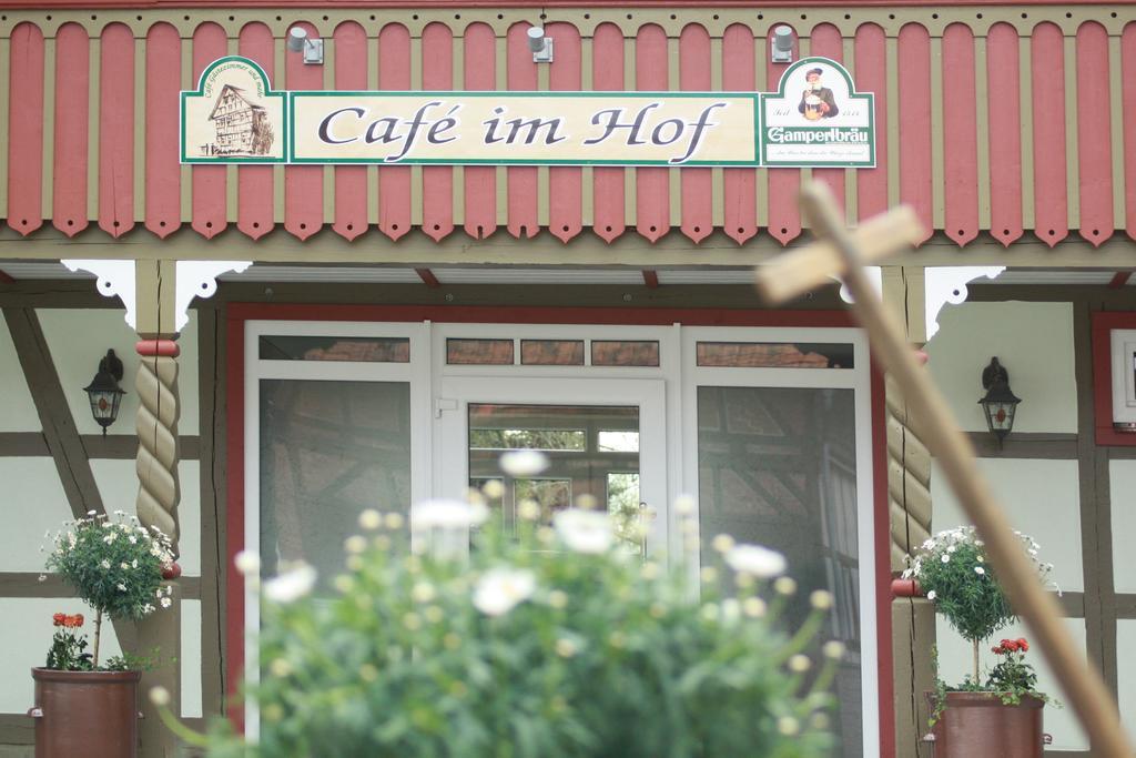 Hotel Café im Hof Streufdorf Esterno foto