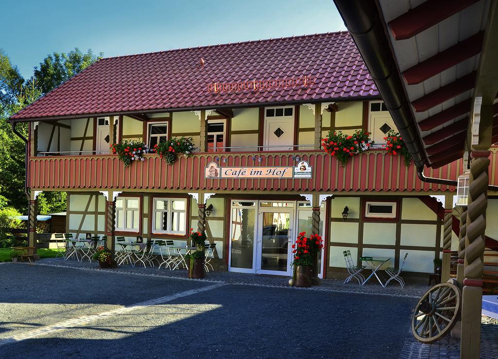Hotel Café im Hof Streufdorf Esterno foto