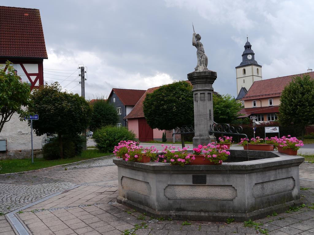 Hotel Café im Hof Streufdorf Esterno foto