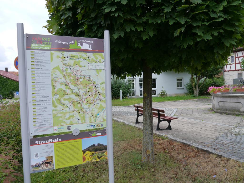Hotel Café im Hof Streufdorf Esterno foto