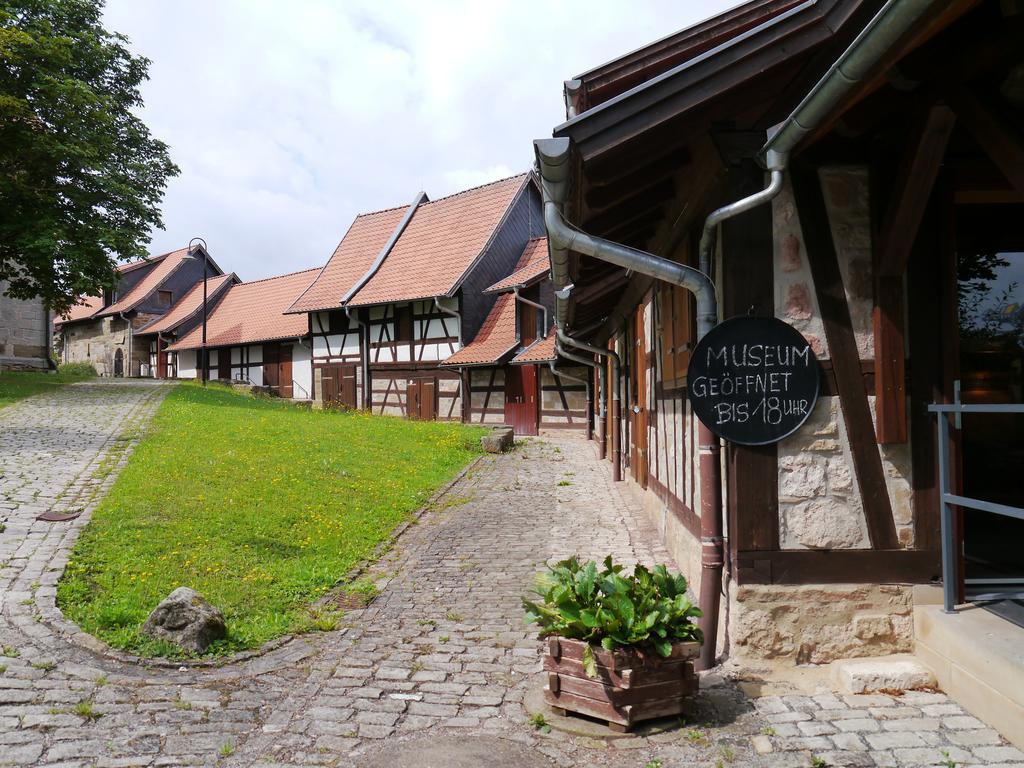 Hotel Café im Hof Streufdorf Esterno foto