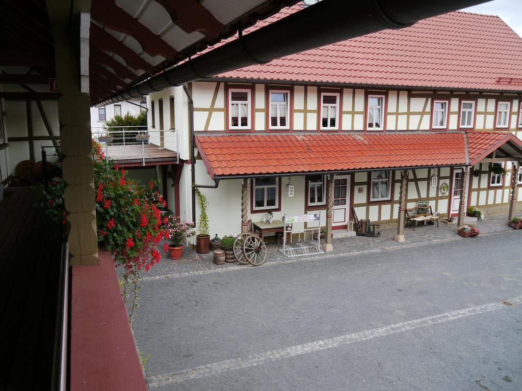 Hotel Café im Hof Streufdorf Esterno foto