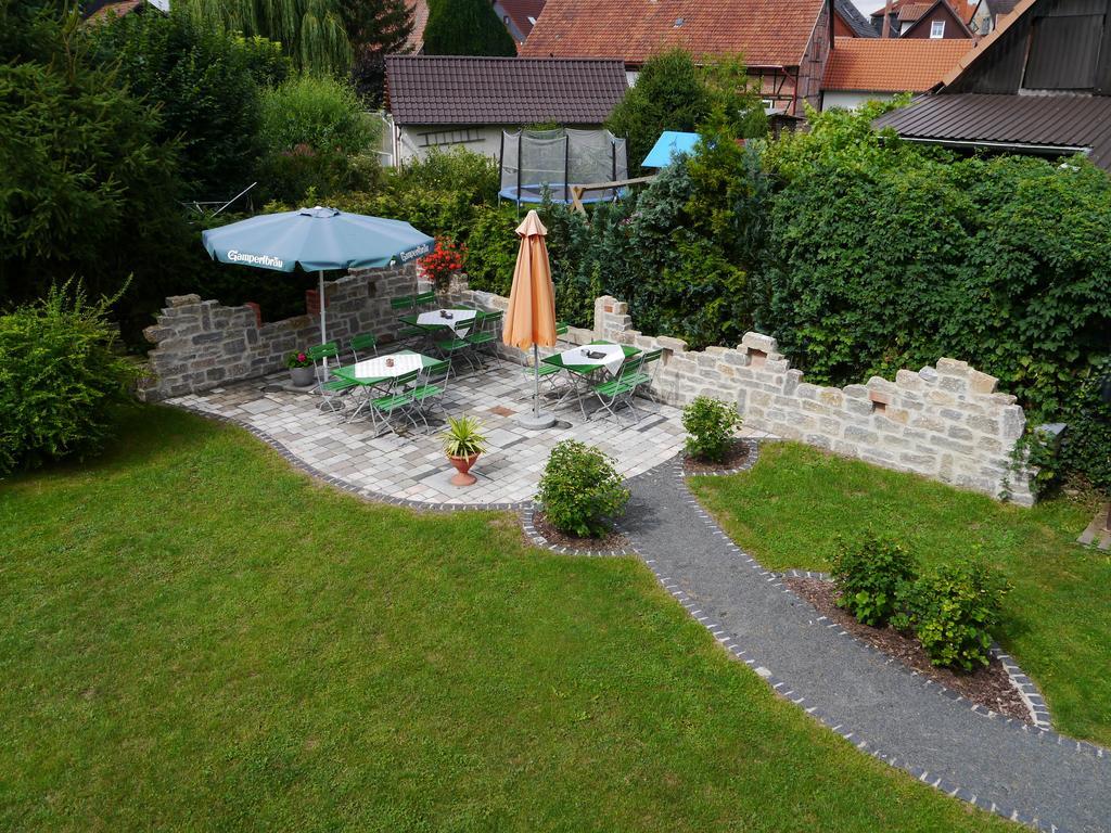 Hotel Café im Hof Streufdorf Esterno foto