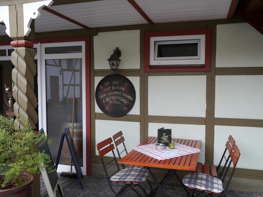 Hotel Café im Hof Streufdorf Esterno foto