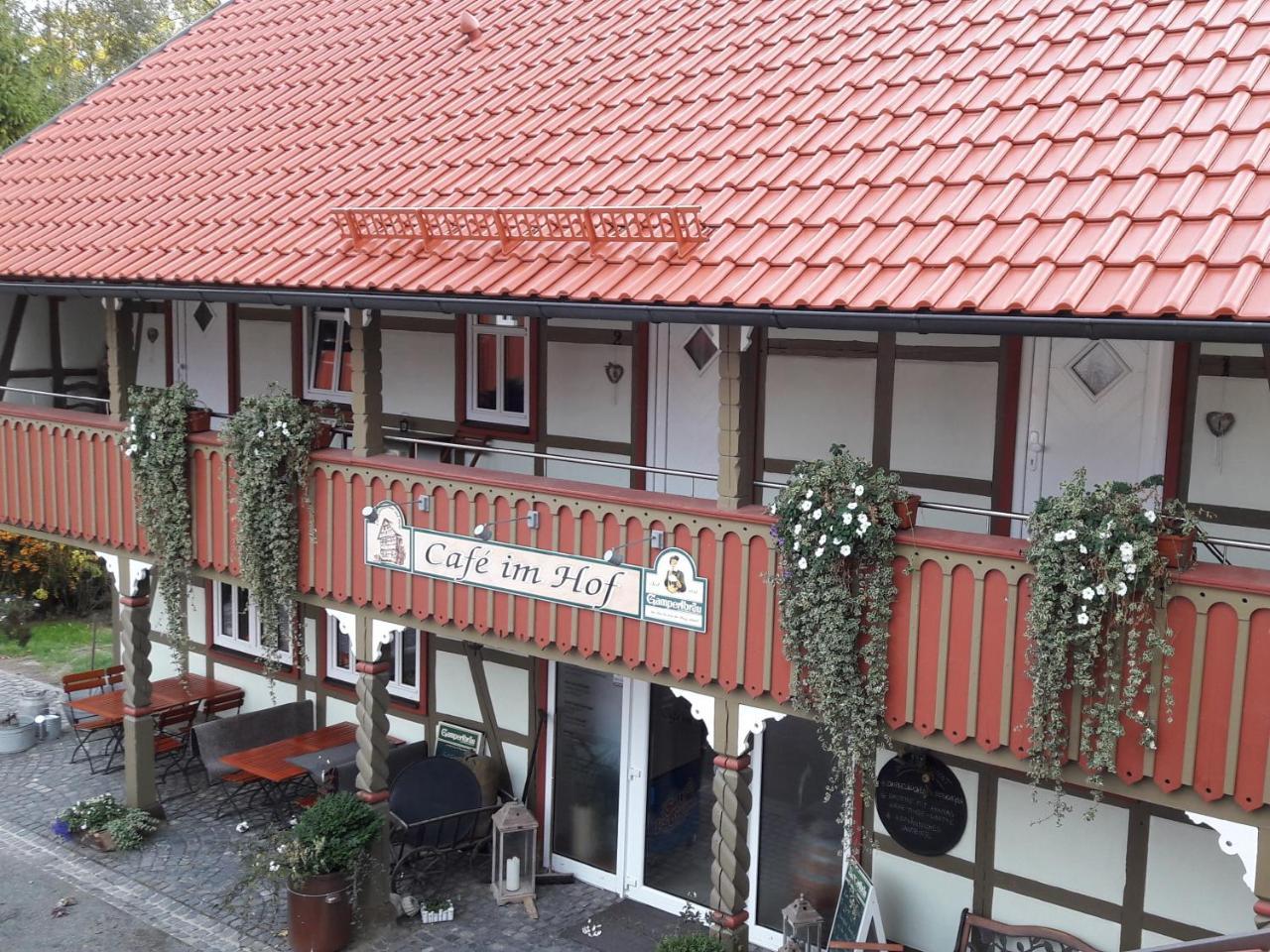 Hotel Café im Hof Streufdorf Esterno foto