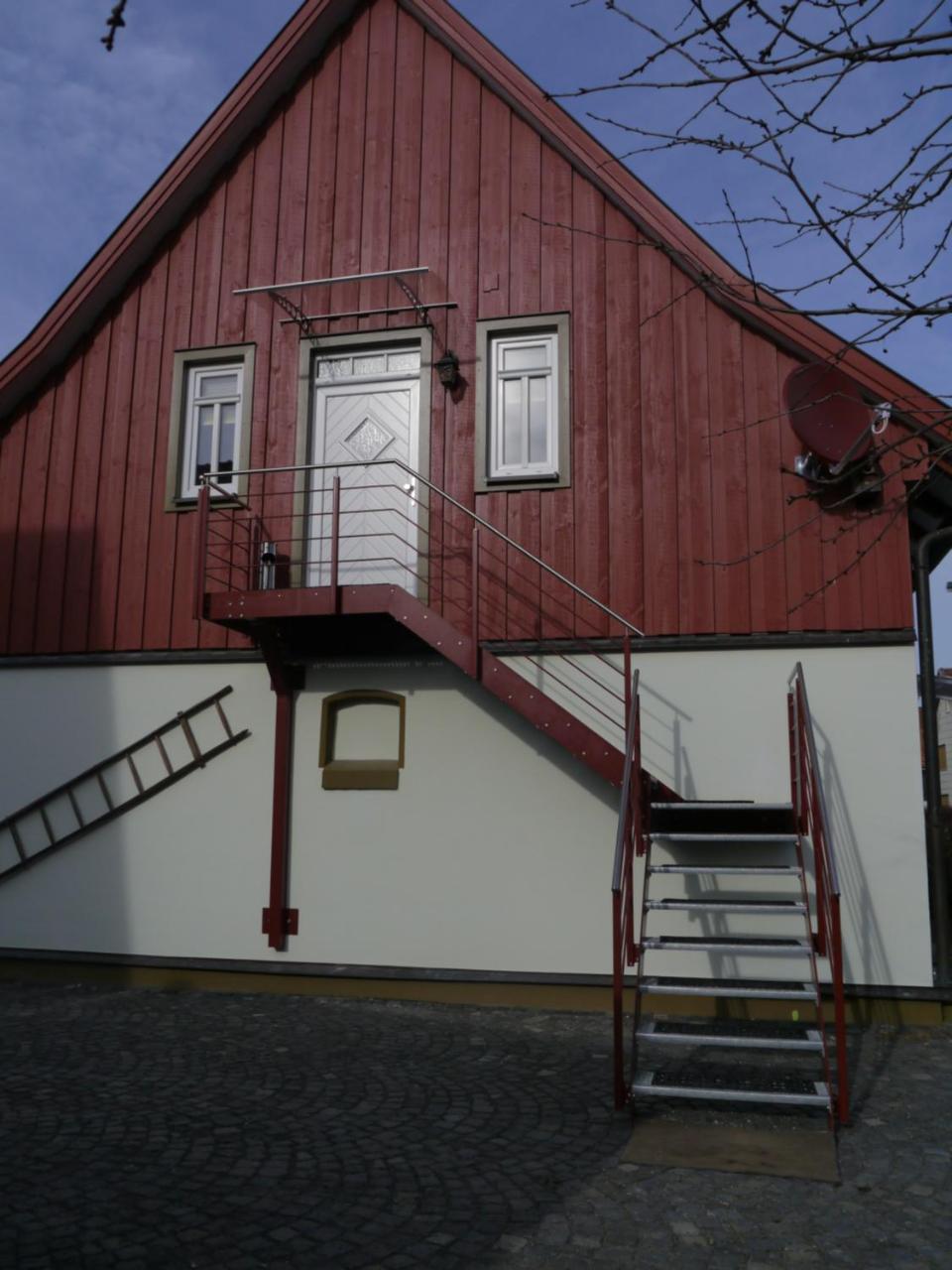 Hotel Café im Hof Streufdorf Esterno foto